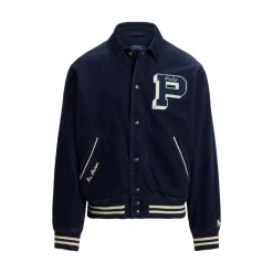 College-Jacke aus Kordsamt