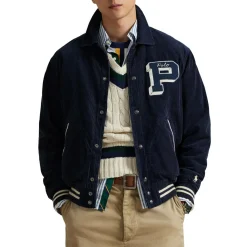 College-Jacke aus Kordsamt