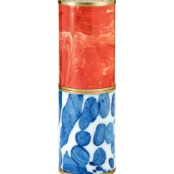 Coral Ceramic Lipstick Case