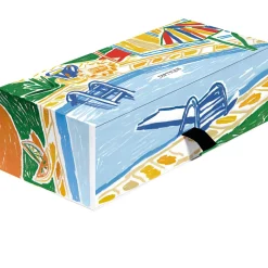 Figuier (Feigenbaum), Cyprès (Zypresse), Citronnelle (Zitronengras)  Geschenkbox mit 3 kleinen Kerzen