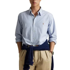 Gestreiftes Custom-Fit Oxfordhemd