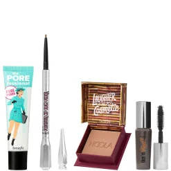 Giftin’ Goodies Make-up  Set – Full-Size Primer & Augenbrauenstift, Mini Bronzer & verlängernde Mascara