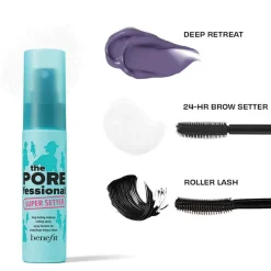 Good Time Gorgeous Make-up Set –  Full-Size Mascara, Setting Spray & Brow Setter Gel plus Mini Tonerde-Maske