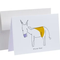 Grußkarte CharakTiere Sturer Esel