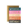 Grußkarte Color Block Birthday