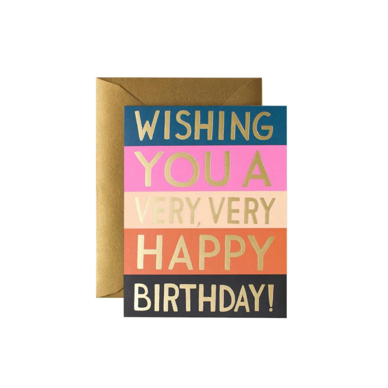 Grußkarte Color Block Birthday
