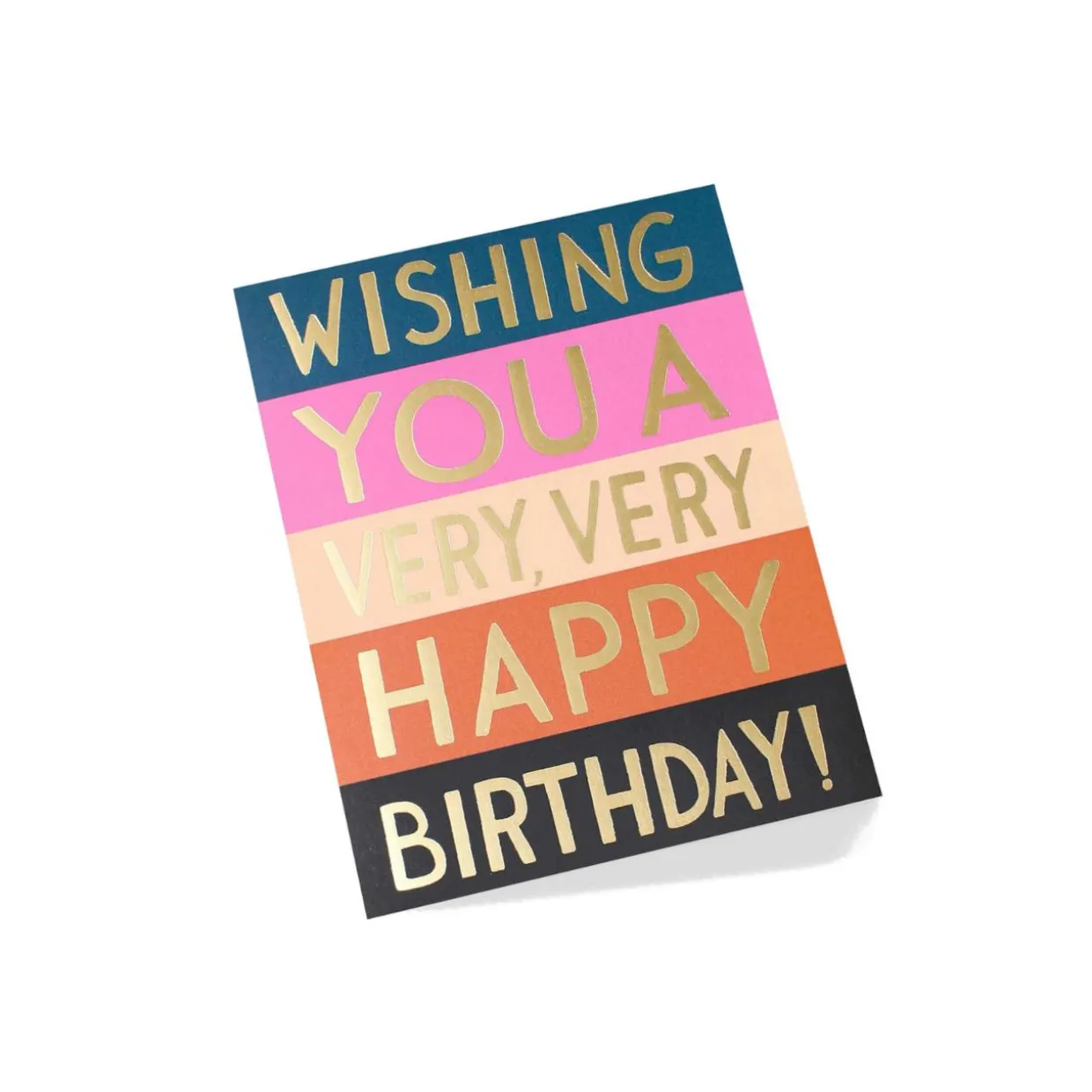 Grußkarte Color Block Birthday