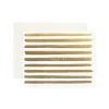Grußkarte Gold Stripes Thank You