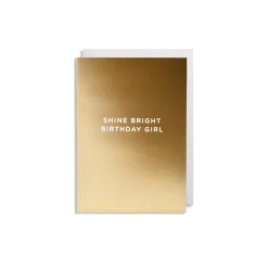 Grußkarte Shine Bright Birthday Girl