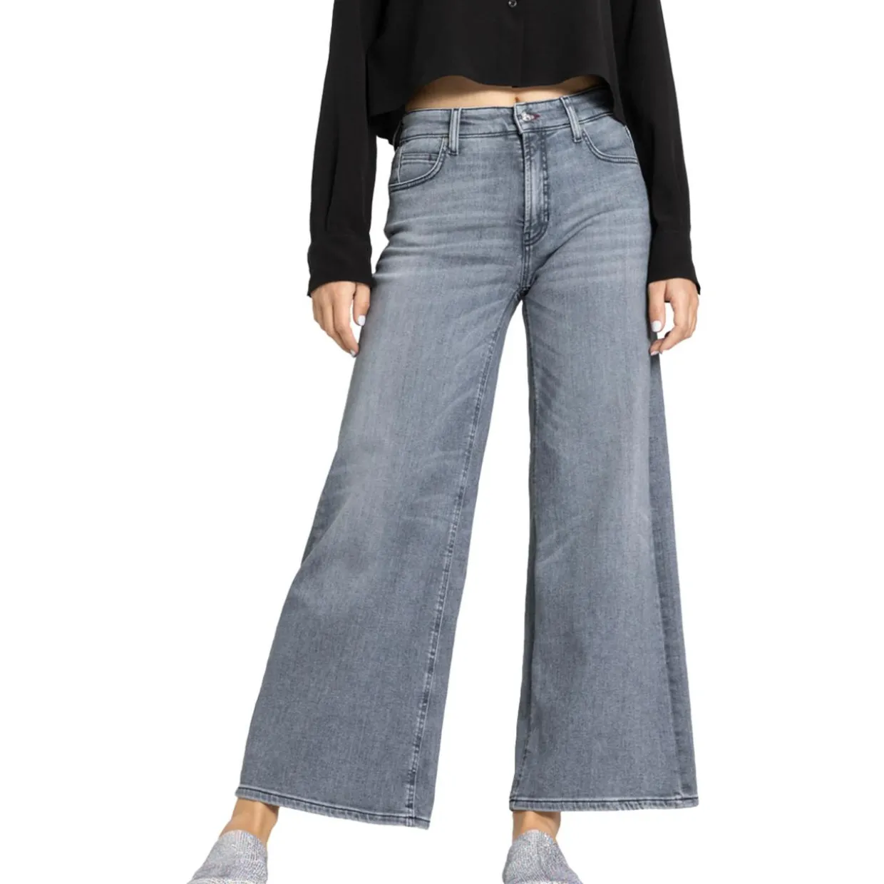 Jeans Palazzo cropped