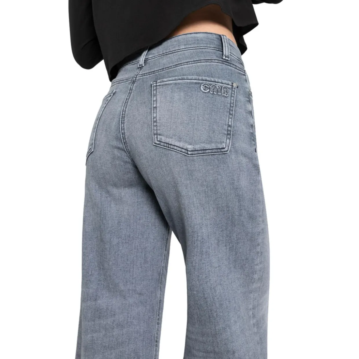 Jeans Palazzo cropped