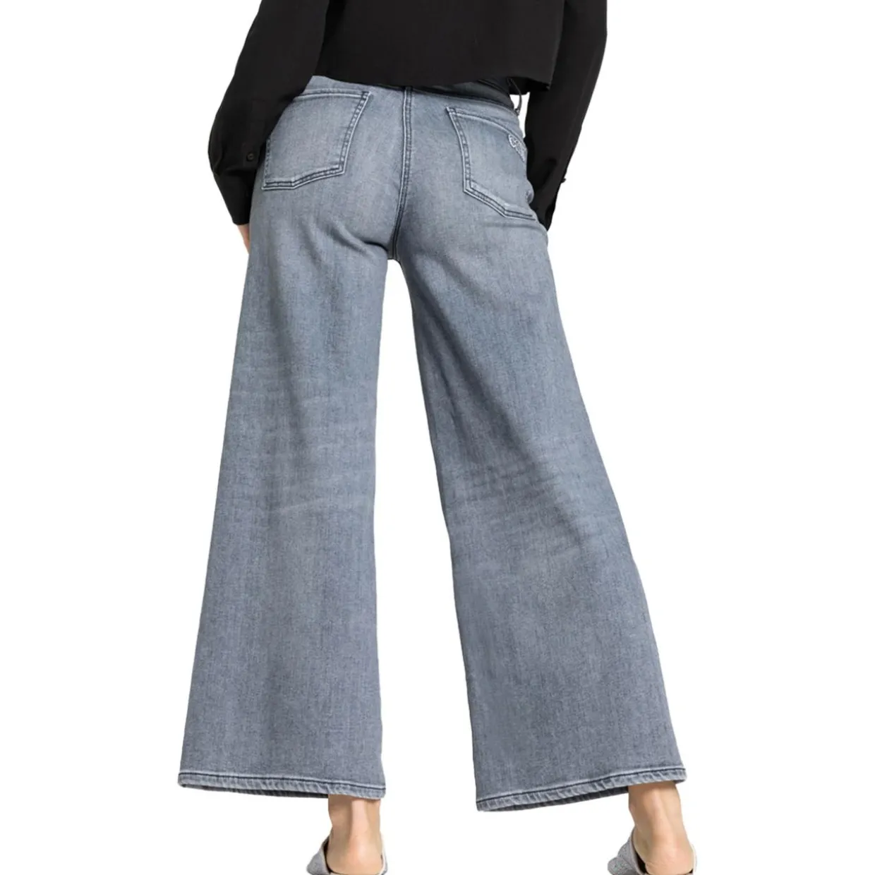 Jeans Palazzo cropped