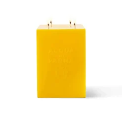 Jumbo Cube Candle Yellow
