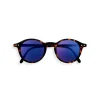 Junior SUN #D Tortoise Blue Mirror Lenses +0.00