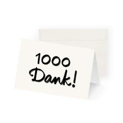 Karte 1000 Dank!
