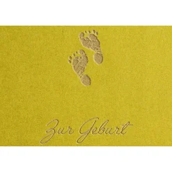 Karte Geburt - Füßchen