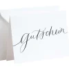 Karte Handlettering - Gutschein