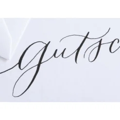 Karte Handlettering - Gutschein