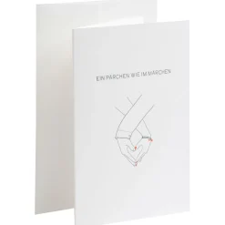 Karte Letterpress - Ein Pärchen wie im Märchen