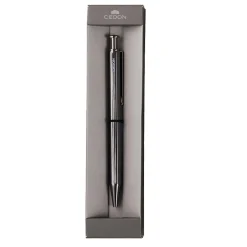 Kugelschreiber Metallic schwarz