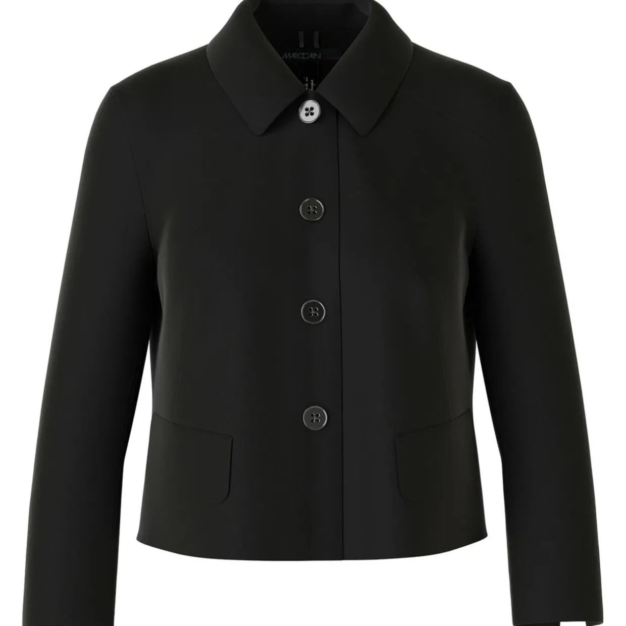 Kurze Jacke mit Kentkragen