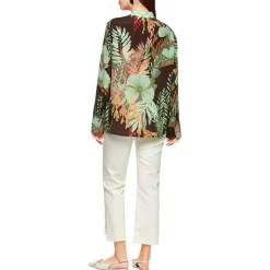 Leichte bluse mit floralem print