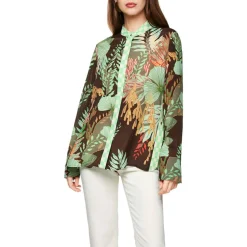 Leichte bluse mit floralem print