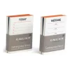 Letterpress Notes Set Neon orange/blau