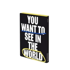 Notizbuch Graphic L Be The Change