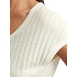 Pointelle-t-shirt slim