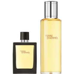 Terre d'Hermès 121 Gramm - Eau de Parfum Refillable Spray + Refill Bottle