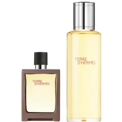 Terre d'Hermès 121 Gramm - Eau de Toilette Refillable Spray + Refill Bottle
